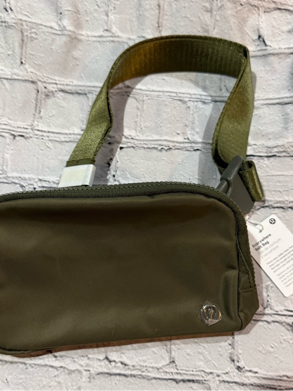 lululemon athletica Oilve/Army Green Belt Bag with Adjustable Strap